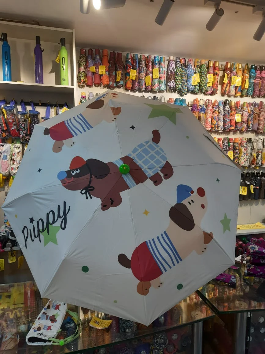 3 fold kid's  printed umbrella